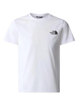 Camiseta The North Face Simple Dome Branco Crianças