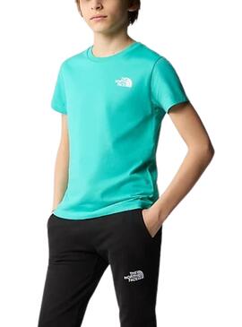 Camiseta The North Face Simple Dome Turquesa Crianças