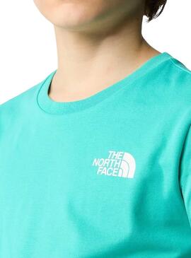 Camiseta The North Face Simple Dome Turquesa Crianças