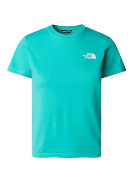 Camiseta The North Face Simple Dome Turquesa Crianças