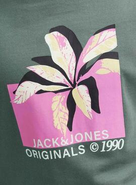 Camiseta Jack and Jones Tampa Verde para Menino