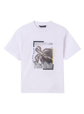 Camiseta Mayoral Lenticular Branca para Menino