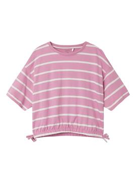 Camiseta Name It Funion Rosa Para Menina