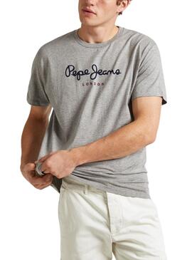 Camiseta Pepe Jeans Eggo Cinza Para Homem