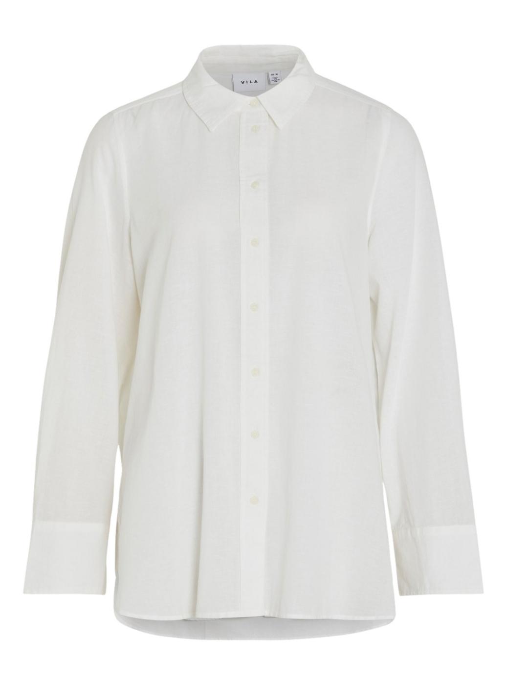 Camisa Vila Linho Branco Para Mulher