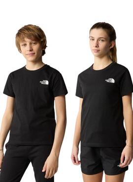 Camiseta The North Face Simple Dome Negra para Crianças