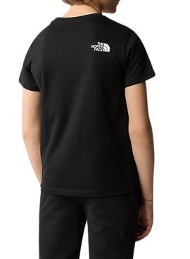 Camiseta The North Face Simple Dome Negra para Crianças