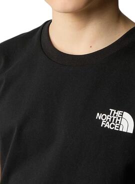 Camiseta The North Face Simple Dome Negra para Crianças