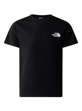 Camiseta The North Face Simple Dome Negra para Crianças