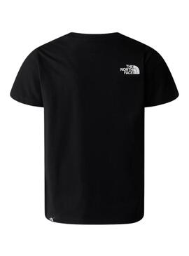 Camiseta The North Face Simple Dome Negra para Crianças