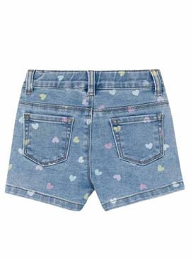 Shorts Name It Salli Slim Azul Para Meninas