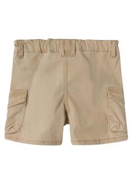 Bermudas Name It Ben Baggy Cargo Tostado Para Menino e Menina