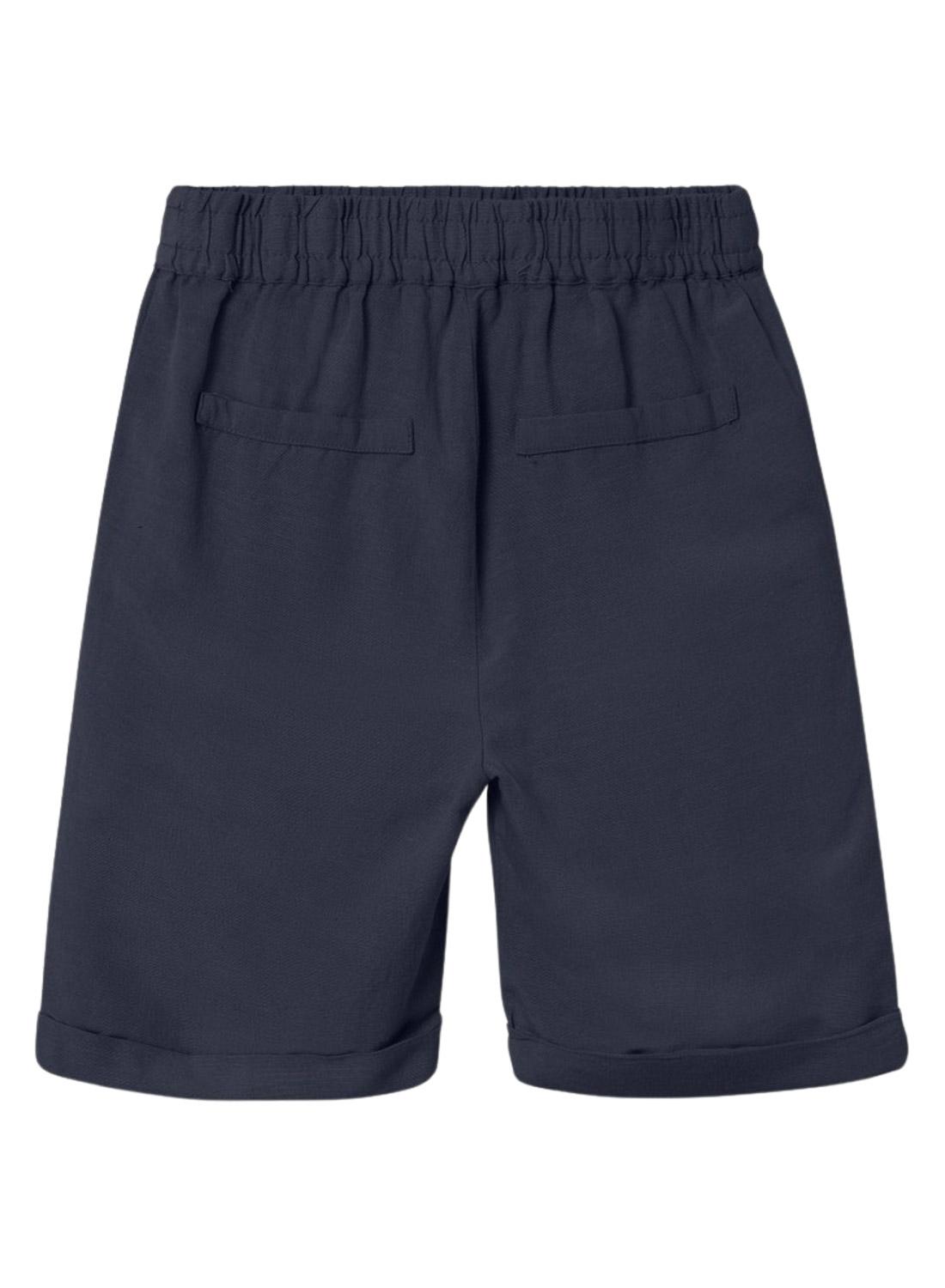 Bermudas Name It Faher de linho marinho para menino