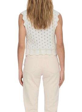 Top Only Luna Branco Para Mulhere