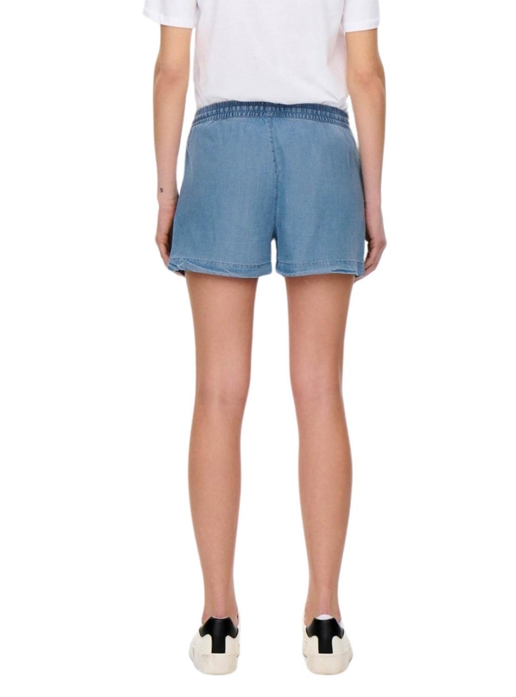 Shorts Only Pema Denim Claro Para Mulher