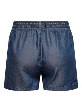 Shorts Only Pema Denim Escuro Para Mulher