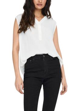 Top Only Jette Branco Para Mulher