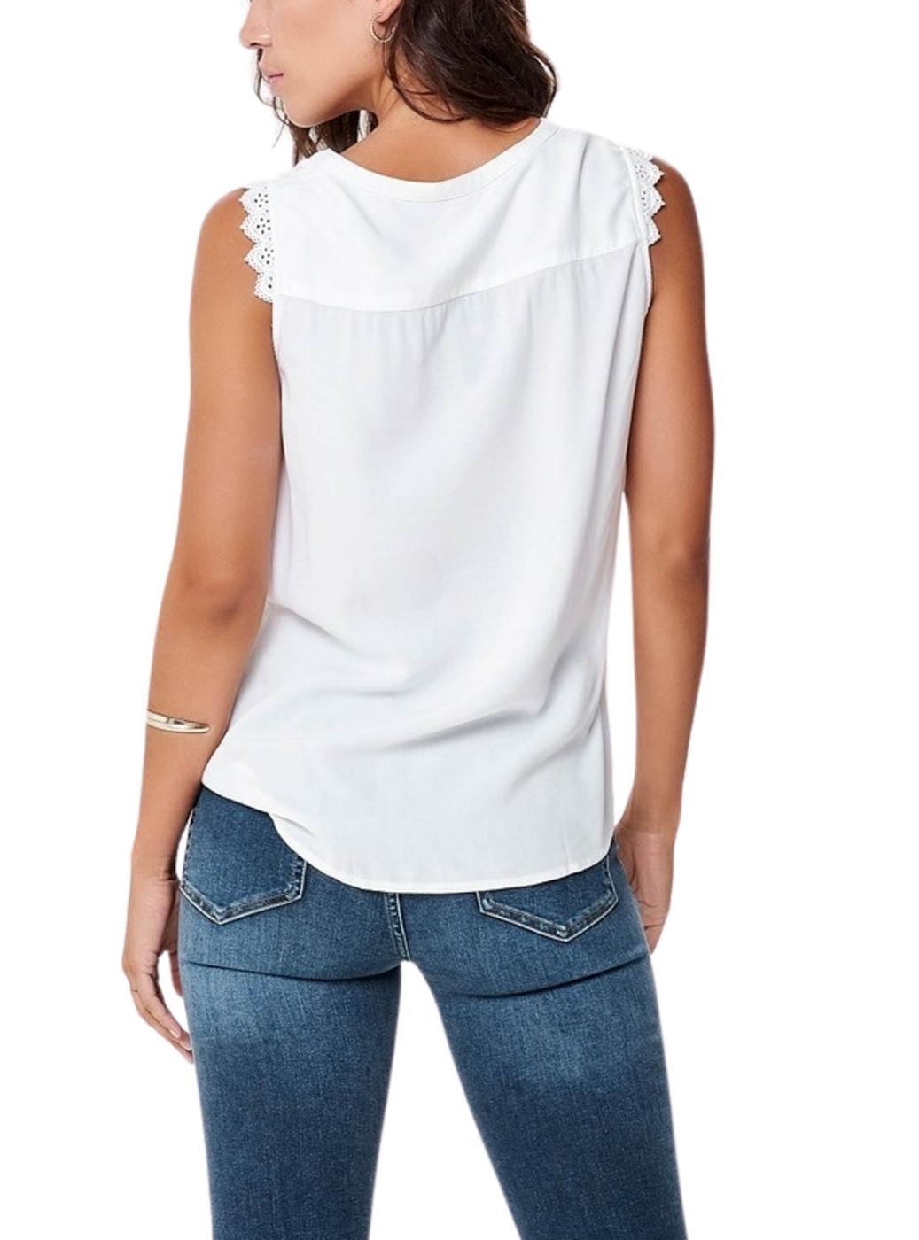 Top Only Kimmi Blanco para Mulheres