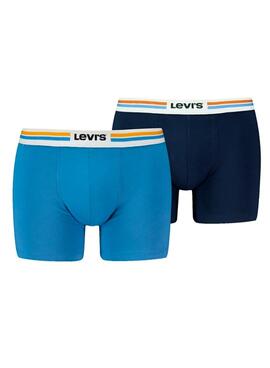 Boxers Levi's Azul Colocados Para Homem