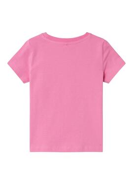 Camiseta Name It Hanne Rosa Para Menina