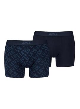 Boxers Levis Headline Azul Marinho Para Homem