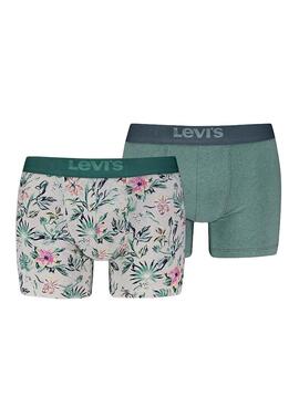 Boxers Levis Flower Verde Para Hombre