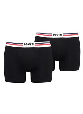 Boxers Levis Logo Preto Para Homen