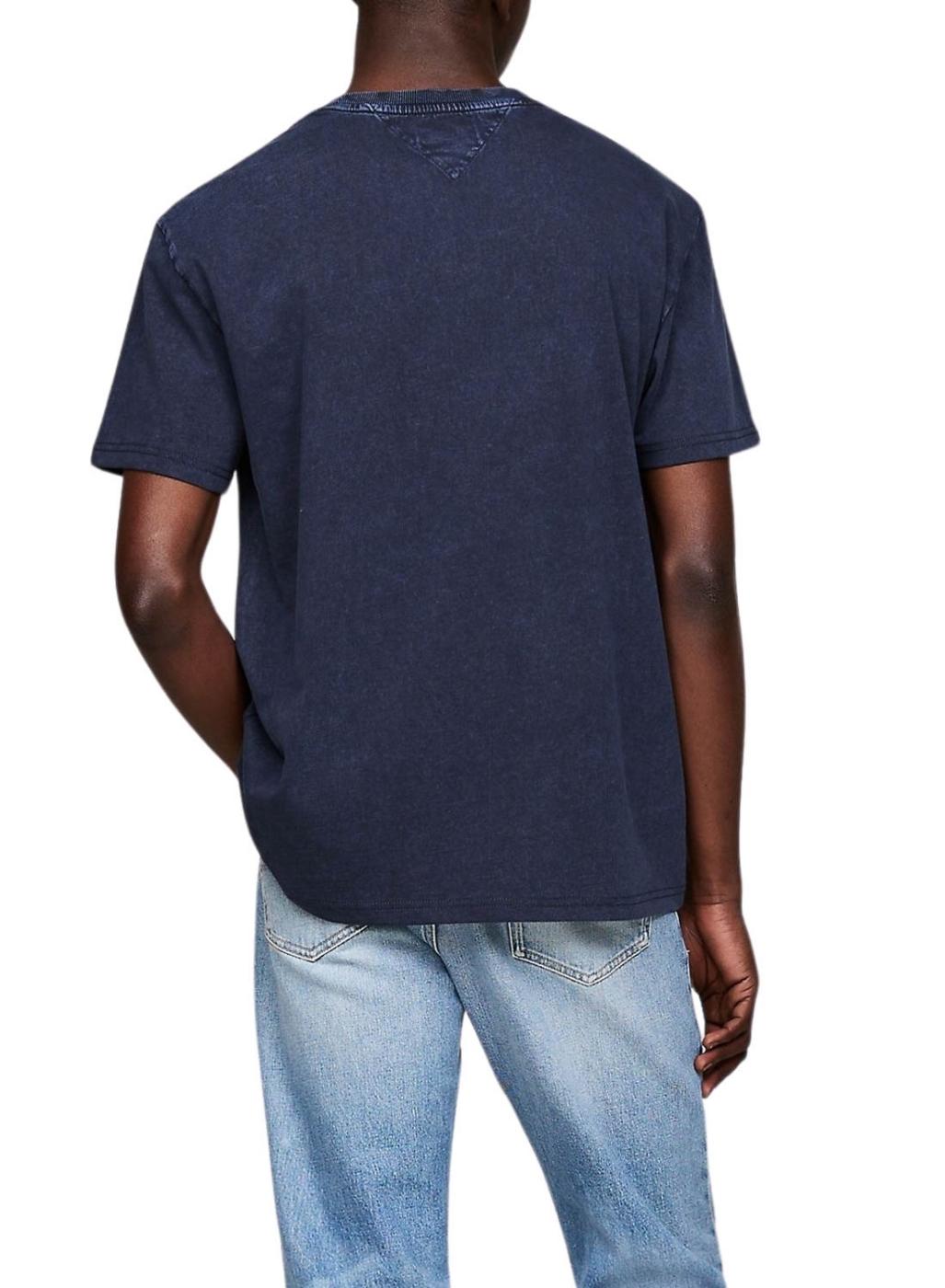 Camiseta Tommy Jeans Archive marinho para homem.