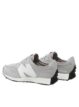 Sapatilhas New Balance 327 cinza para meninos e meninas