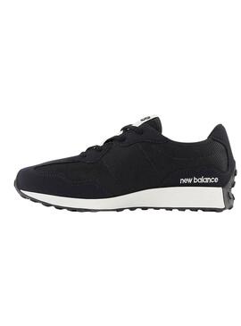 Tênis New Balance 327 preto para criança menino e menina.