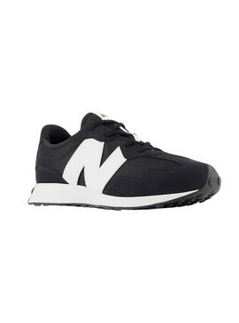 Tênis New Balance 327 preto para criança menino e menina.