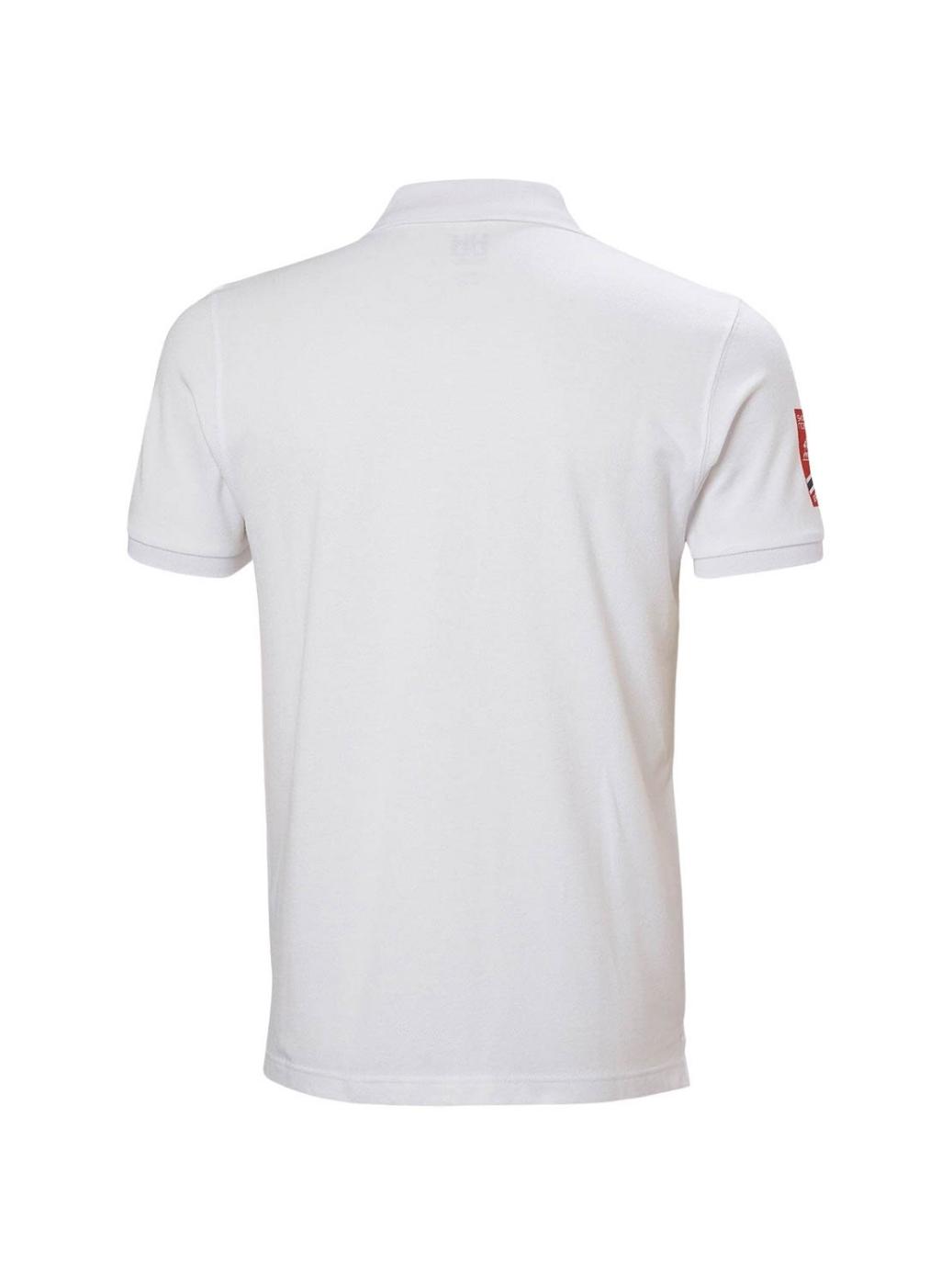 Camisa polo branca da Helly Hansen Crewline para homem.