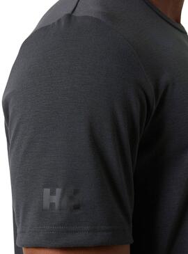 Camiseta Helly Hansen HP Race antracita para homem.