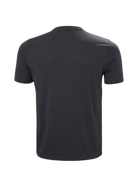 Camiseta Helly Hansen HP Race antracita para homem.