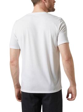 Camiseta Helly Hansen HP Race branca para homem.