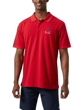 Camisa Polo vermelha Helly Hansen Koster para homem.