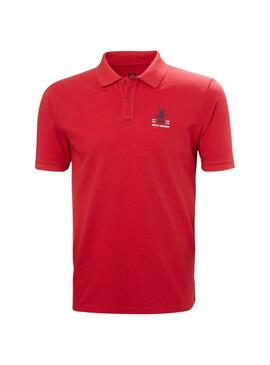 Camisa Polo vermelha Helly Hansen Koster para homem.