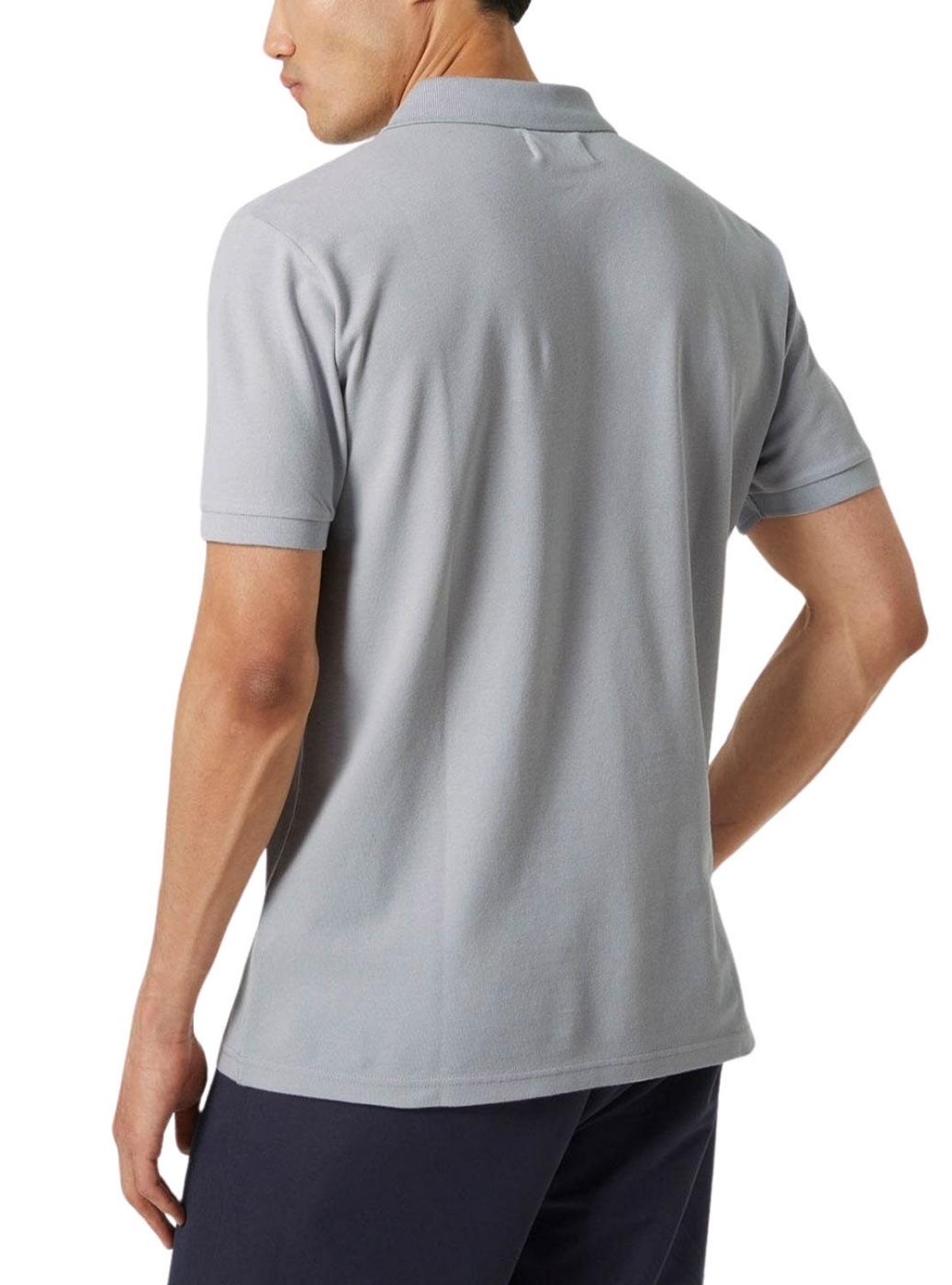 Camisa Polo Helly Hansen Malcesine cinza para homem