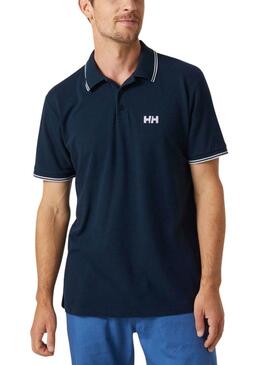 Polo Helly Hansen Genova azul marinho para homem.