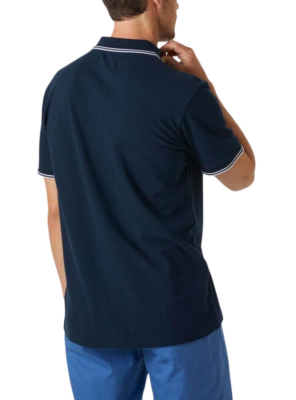 Polo Helly Hansen Genova azul marinho para homem.