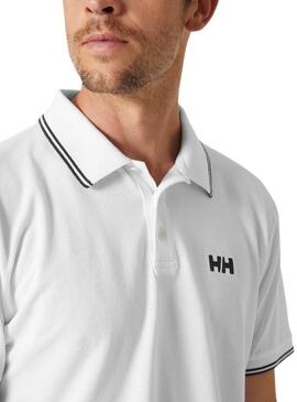 Camisa Polo Helly Hansen Genova branca para homem.