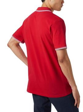 Camisa polo vermelha Helly Hansen Genova para homem.