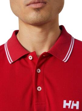 Camisa polo vermelha Helly Hansen Genova para homem.