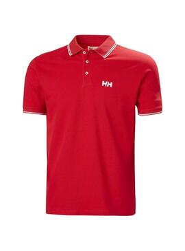 Camisa polo vermelha Helly Hansen Genova para homem.