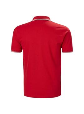 Camisa polo vermelha Helly Hansen Genova para homem.