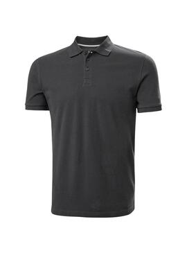 Camisa Polo Helly Hansen Crew cinza para homens