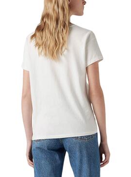 Camiseta Levi's básica branca para mulher.