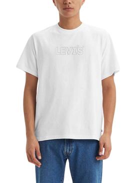 Camisa Levis Corded branca para homem