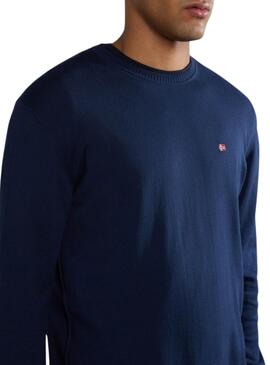 Camisola Napapijri Decatur azul para homem.