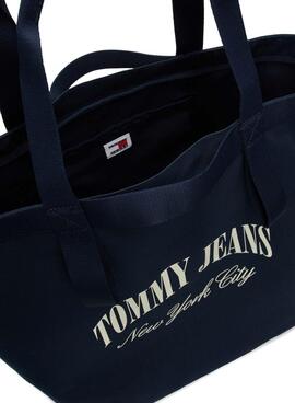 Bolsa Tommy Jeans Hot Summer Tote Azul Marinho para Mulher.